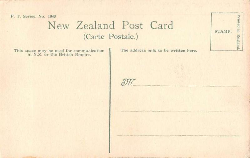 North Island New Zealand Tarawera Mountain The Four Lakes antique pc Z13519