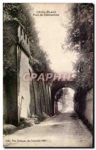 Postcard Old Bridge of Criel beach Chantereine