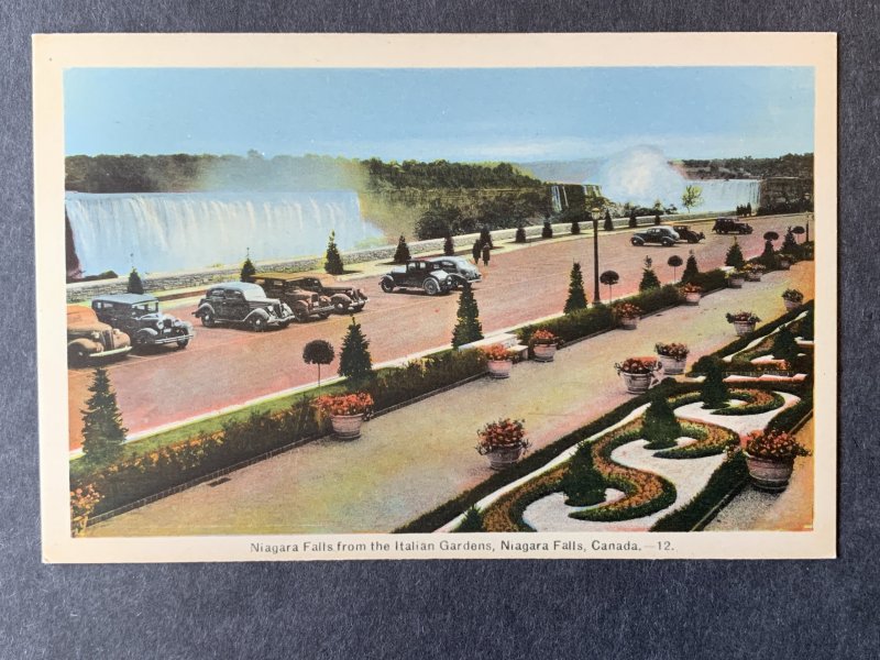Italian Gardens Niagara Falls Canada Litho Postcard H1245085615