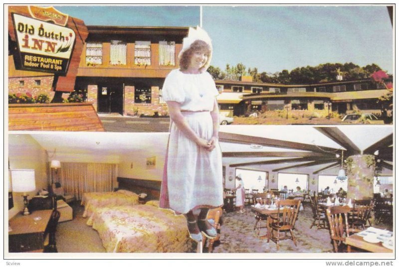 4 Views, Woman in Uniform, Old Dutch Inn and Restaurant, Qualicum Beach, Brit...