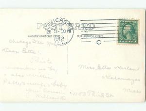 Pre-1920 rppc GROUP SHOT Postmarked Chicago Illinois IL i8320