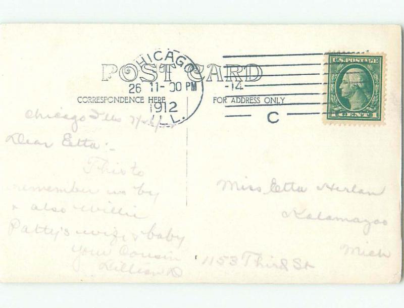 Pre-1920 rppc GROUP SHOT Postmarked Chicago Illinois IL i8320