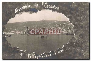 Old Postcard warship Wing Villefranche sur Mer