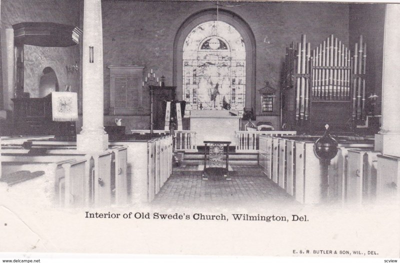 WILMINGTON , Delaware , 00-10s; Interior of Old Swedes Church , Pipe Organ