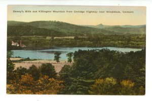 VT - Woodstock. Dewey's Mills & Killington Mountain from Coolidge Highway