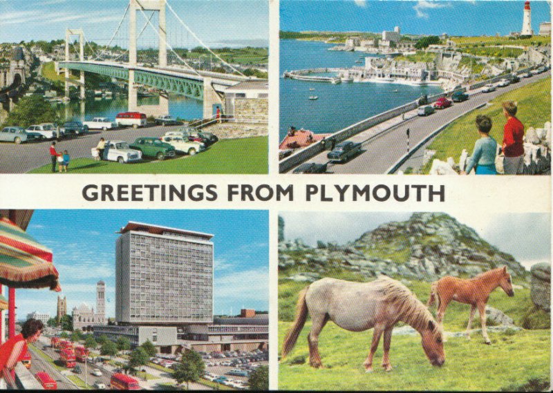 Devon Postcard - Greetings From Plymouth - Ref TZ2327