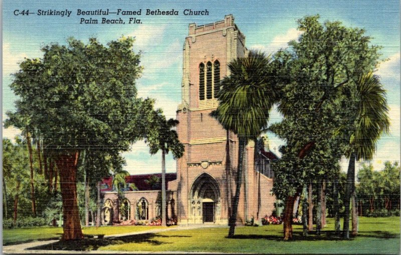 Florida Palm Beach Bethesda By-The-Sea Epsicopal Church Curteich