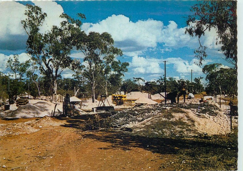 Postcard Greeting from Australia Opal mine