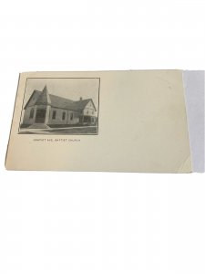 Postcard Antique View of Gratiot Avenue Baptist Church, Detroit, MI.  L1