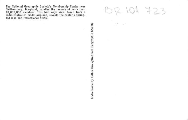 BR101723 the national geographic society membership centrer gaithersburg  usa