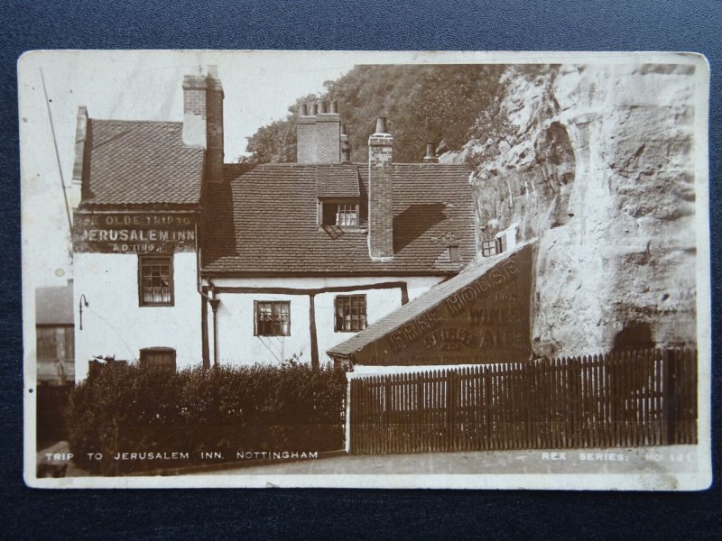 Nottingham THE TRIP TO JERUSALEM INN c1915 RP Postcard by Rex Series