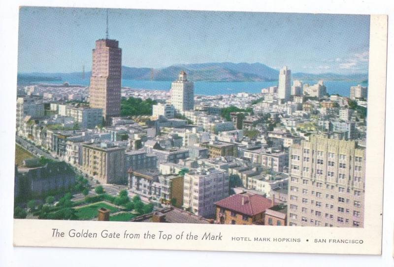 Golden Gate From Top of the Mark Hotel San Francisco CA