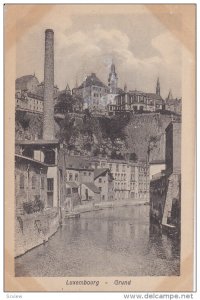 LUXEMBOURG, Luxembourg, 1900-1910's; Gund, River