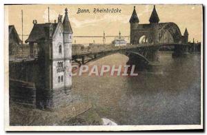 Old Postcard Bonn Rheinbrucke