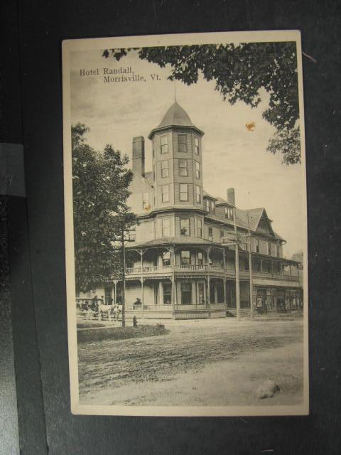 MORRISVILLE VT Hotel Randall c1910 Postcard