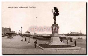 Great Britain Postcard Old King Edward & # 39s memorial Brighton