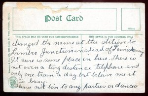 dc827 - TEMISKAMING Quebec Postcard 1910s Water Dam by Rumsey