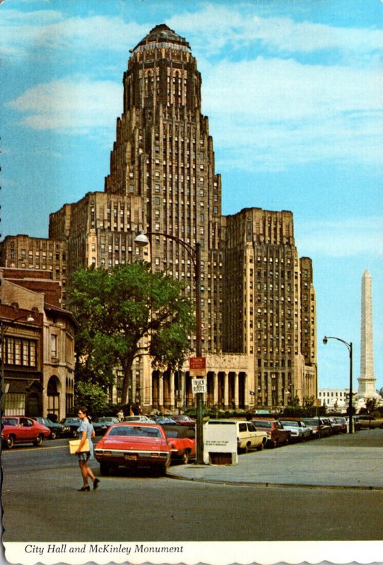 New York Buffalo City Hall and McKinley Monument