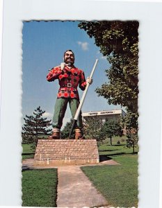 M-126096 Statue of the legendary Paul Bunyan at Bangor Maine