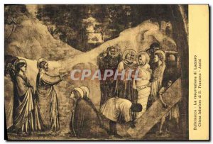 Postcard Old Francesco Assisi Buffalmacco The resurrezione Lazzaro di Chiesa ...