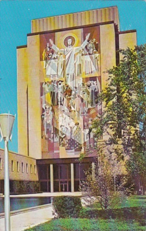 Indiana South Bend Granite Mural Memorial Library University Of Notre Dame 1966