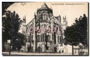 Old Postcard Bourges Apse of the Cathedral