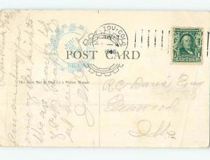 1908 official postmark SUMMIT OF PIKES PEAK Manitou & Colorado Springs CO hk4119