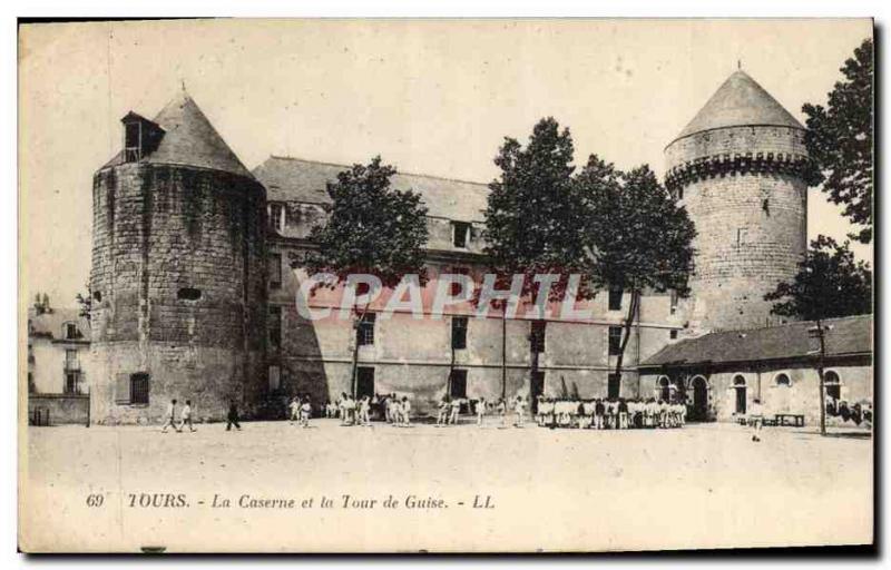 Postcard Old Army Barracks Towers and the Tower of Guise