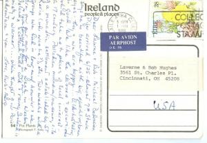 Ireland, Pot Plants, 1985 used Postcard