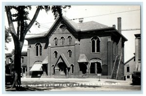 c1910's Town Hall And Post Office Suffield Connecticut CT RPPC Photo Postcard 