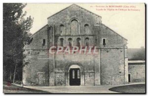 Old Postcard Around Montbard Facade of & # & # 39eglise of 39abbaye Fontenay