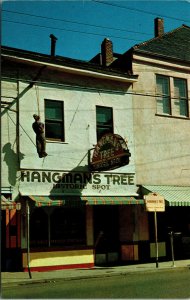 Vtg 1960s Hangman's Tree Historic Spot Placerville California CA Chrome Postcard