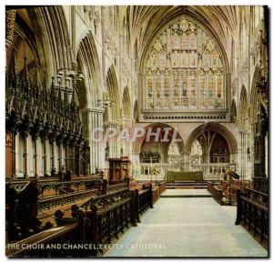 Modern Postcard The Chancel choir and Exeter catedral