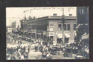 RPPC FAIRMONT MINNESOTA DOWNTOWN STREET SCENE STORES REAL PHOTO POSTCARD