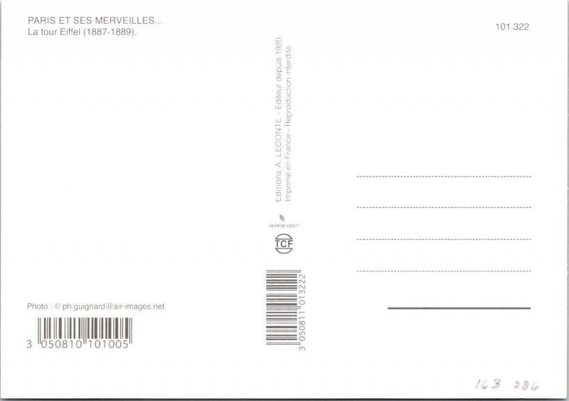 2~4X6 Postcards Paris, France  EIFFEL TOWER Day & Night~Lightening LUXOR OBELISK