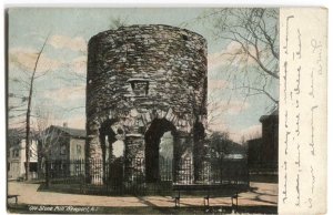 Postcard Old Stone Mill Newport RI Rhode Island