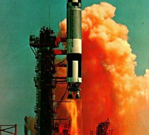 NASA Gemini - Titan Space Vehicle Rocket Kennedy Space Center Chrome Postcard 