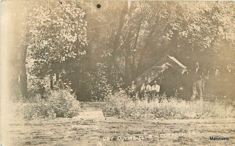 1918 CORWITH, IOWA Dry Outing Club Temperance RPPC postcard 3765