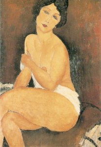 Modigliani The Beautiful Roman    Modern English risque painting. Continen