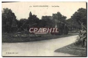 Old Postcard Saint Chamond Gardens