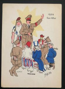 Mint France Comic Picture Postcard PPC 1939 His Dream