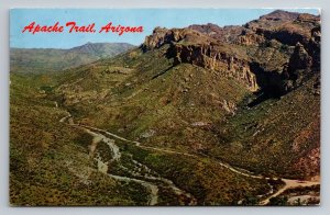 The Apache Trail Canyon Lake Observation Point Arizona Vintage Posted 1961