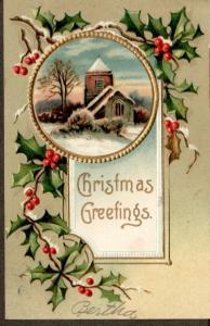 U.S. 19xx Christmas Postcard!