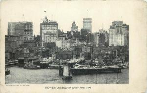 Tall Buildings of Lower New York early postcard