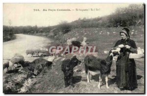 Domestically Creusois Old Postcard Te biquette! you! You! (Goat goats goat go...