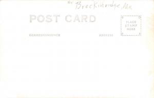 D93/ Breckenridge Minnesota Mn Real Photo RPPC Postcard c1930s Post Office