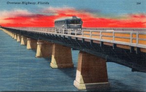 Florida Keys Greyhound Bus On Overseas Highway