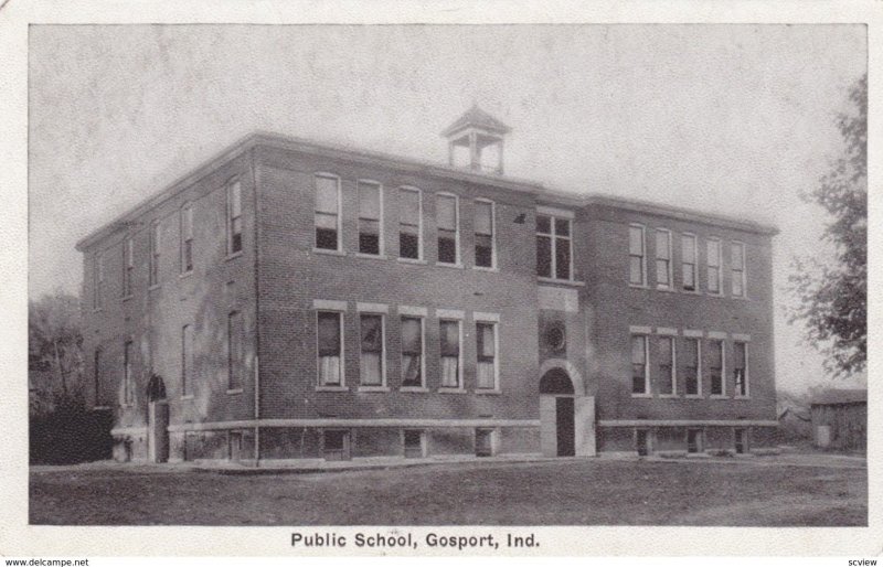 GOSPORT, Indiana, 1900-10s; Public School