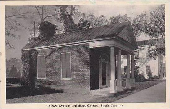 South Carolina Cheraw Cheraw Lyceum Building