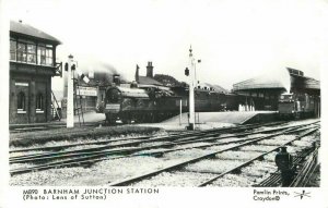 UK Railway Barnham Junction Station M890 Pamlin RPPC Photo Postcard 21-4815